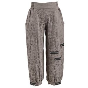 My Soul Danish Design Ultra high rise Bubble Wide Leg Pants Grey Sz M *R8